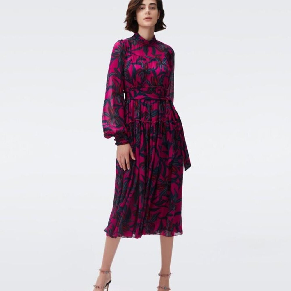 Diane Von Furstenberg Kent Floral Dress - Picture 2 of 13